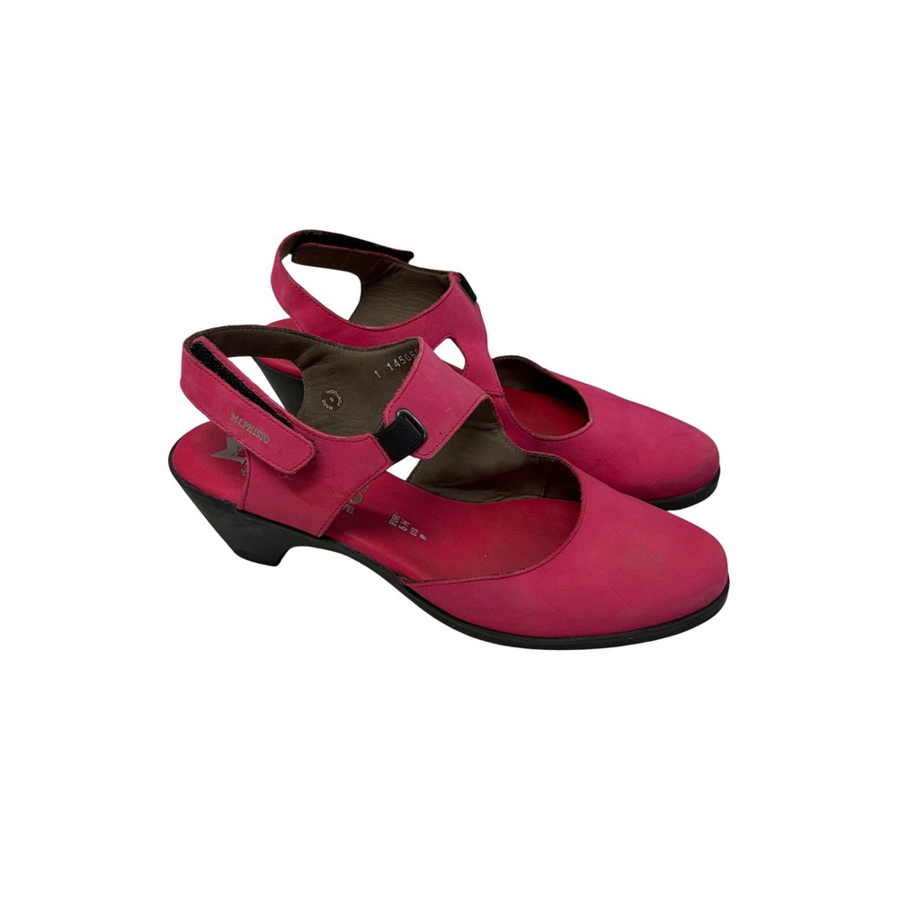 Mephisto Air-Relax Pink Nubuck Leather Slingback Mary Jane Pumps US 8